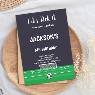 But Football Anniversaire Invitations