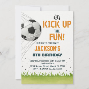 But Scorer Football Anniversaire Invitation