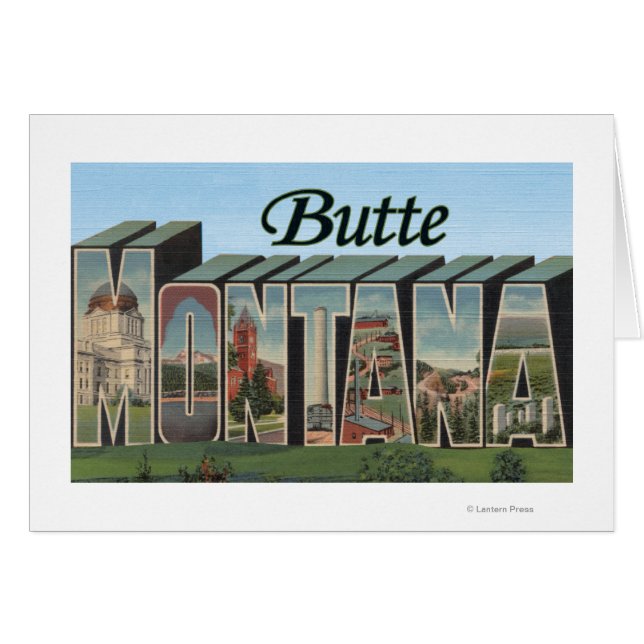 Butte, MontanaGrandes lettres ScènesButte, MT (Devant horizontal)