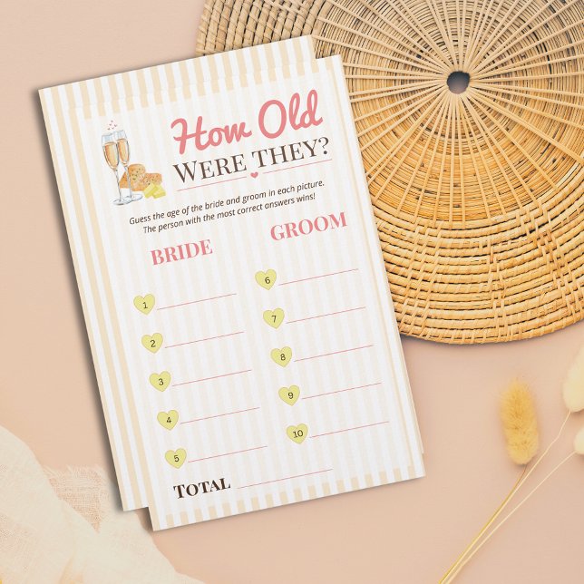 Butter Together bridal Game How Old Were They ? (Créateur téléchargé)