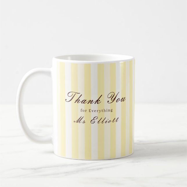 Buttercup - Personalised Thank You Teacher Mug (Gauche)
