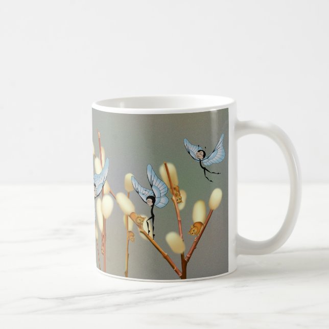 "Butterfairies et tasse de saule de chat" (Droite)