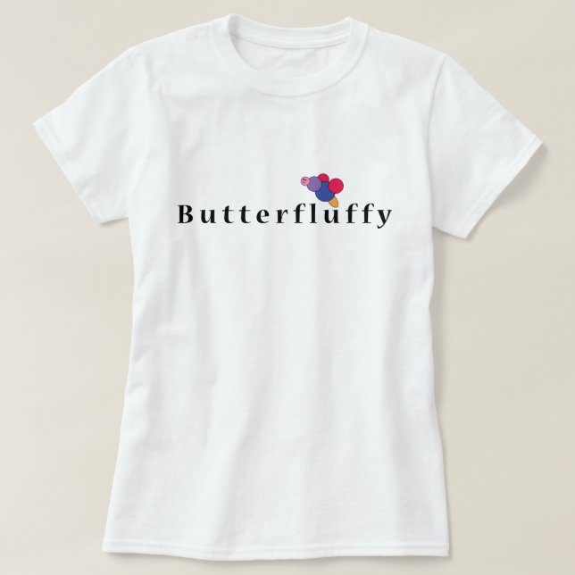 Butterfluffy : Un t-shirt d'oiseau adorant la nour (Design devant)