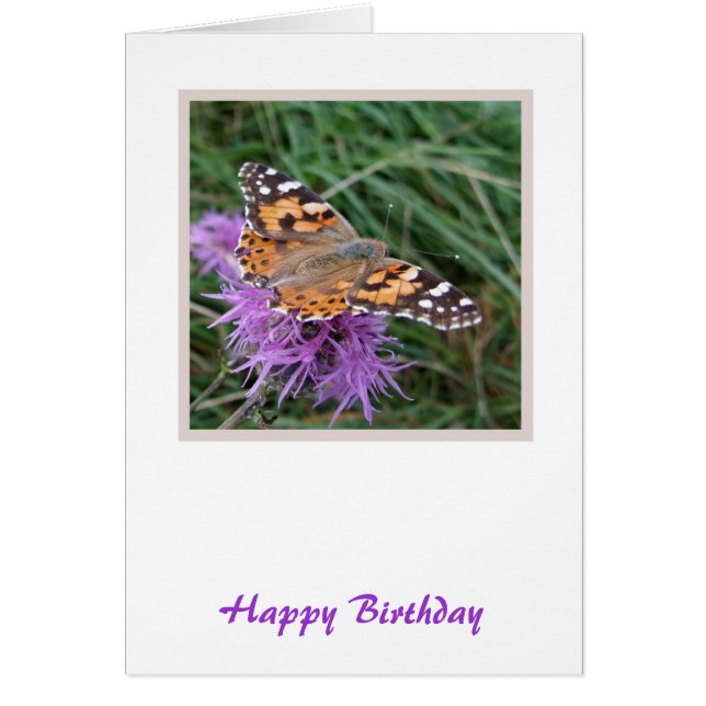 Butterfly Birthday Card (Devant)