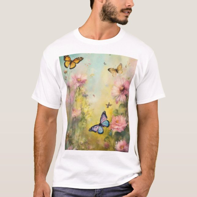 Butterfly Bliss : T-shirt de l'harmonie de la natu (Devant)