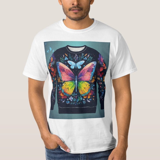 Butterfly Dreams : Tshirt élégant et élégant (Devant)