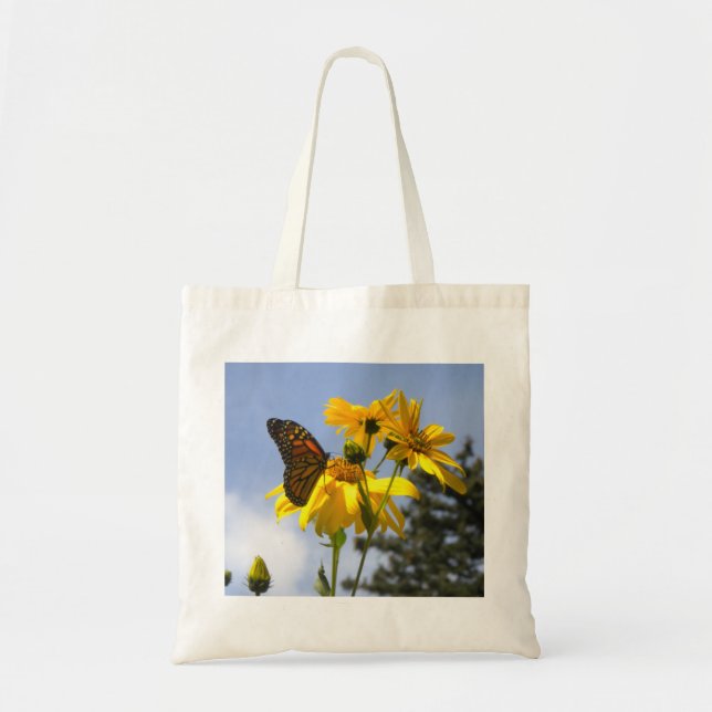 Butterfly on the Sunflower Tote Bag (Devant)