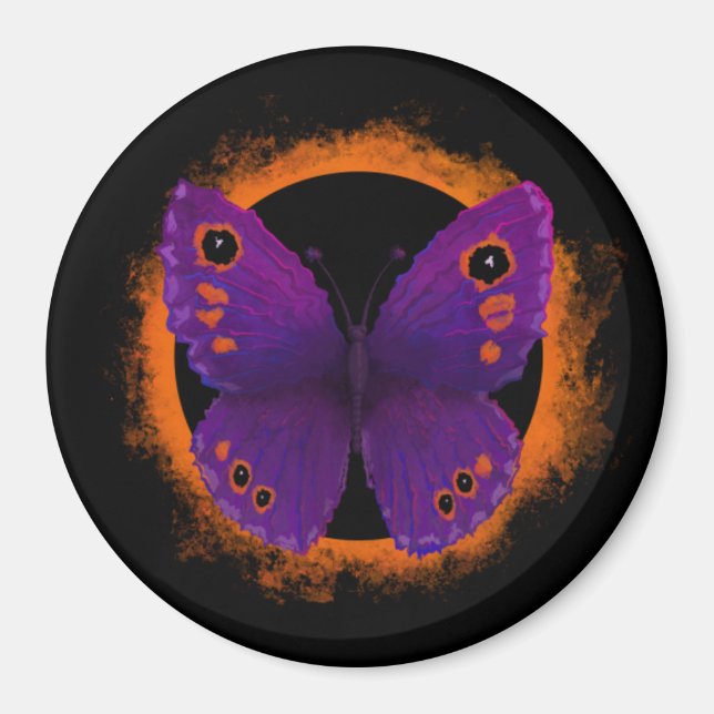 Butterfly Soular Eclipse Magnet (Devant)