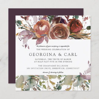 Butterum & Plum Faire-part de mariage | CARRÉ 1