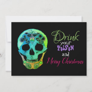 Buvez votre poison et invitation de Joyeux Noël