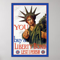 Buy a Liberty Bond ~ Vintage WW1 Poster