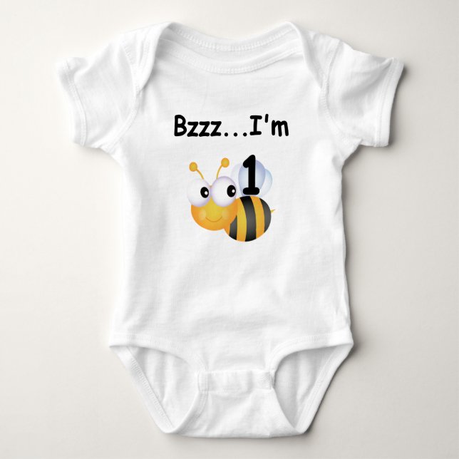 Buzz Bumblebee 1er Anniversaire T-shirts et cadeau (Devant)