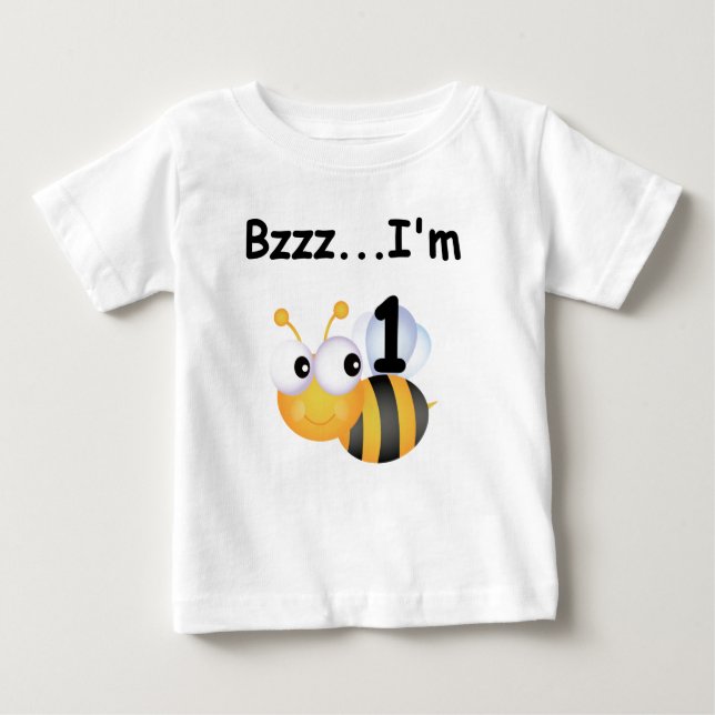 Buzz Bumblebee 1er Anniversaire T-shirts et cadeau (Devant)