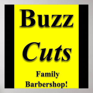 Buzz Coupes Famille Barbershop Poster Matte