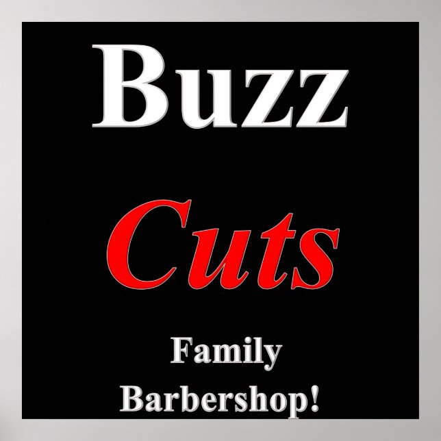 Buzz Coupes Famille Barbershop Poster Matte (Devant)