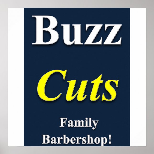 Buzz Coupes Famille Barbershop Poster Matte (Devant)