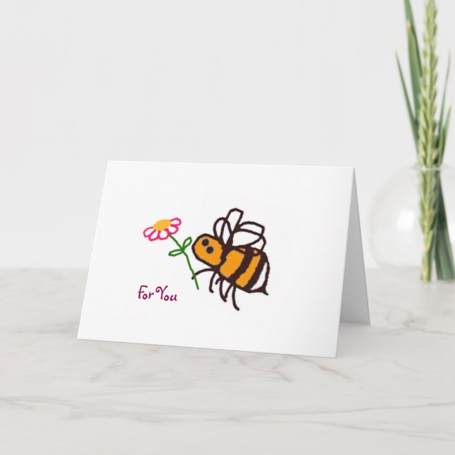 BuzzAboutBees "pour vous" carte de voeux (Devant)