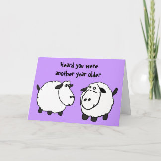 BV - Drôle Sheep Carte d'anniversaire