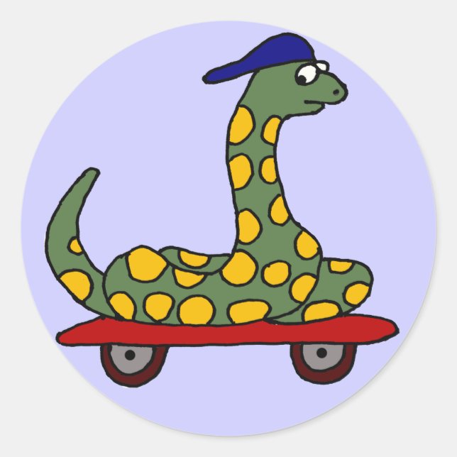 BX - Stickers Boa Skateboard amusant (Devant)