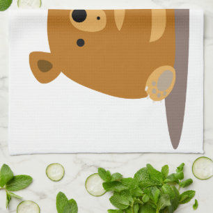 Bye Bye Honey ! Cute Ours Cartoon Serviette de cui