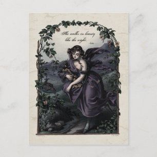 Byron "She Walk in Beauty" Carte postale victorien
