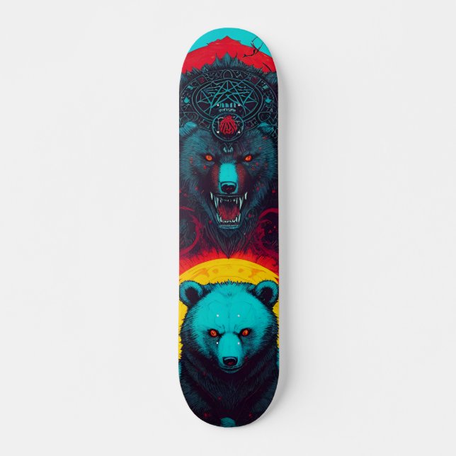 BZ War Bear Officielle Folie Custom Skateboard (Devant)