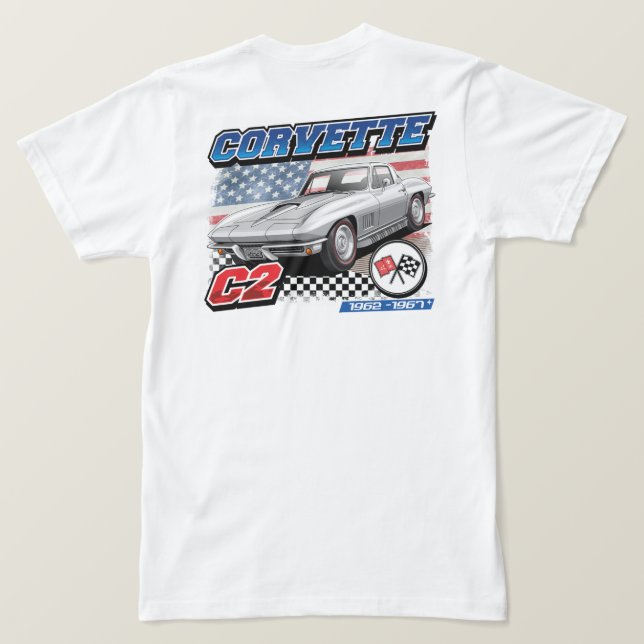 C2 Corvette - T-shirt homme à 2 faces (Design dos)