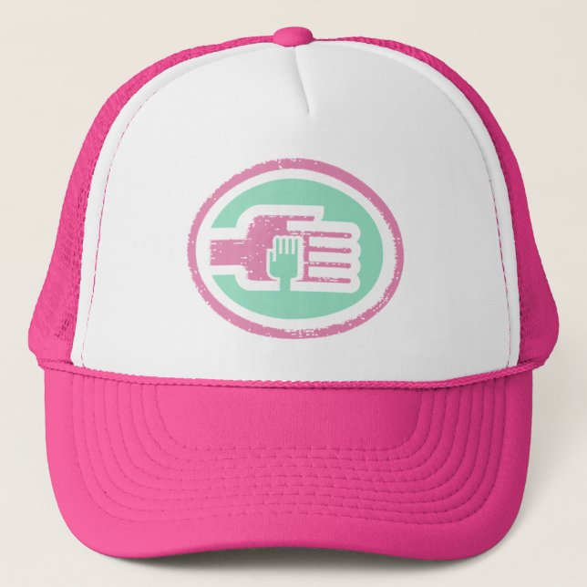 C2B : Casquette TRKH PINK-GRN (Devant)