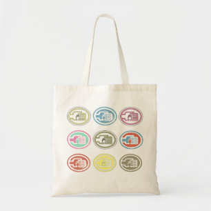 C2B : Motif multicolore Sac fourre-tout