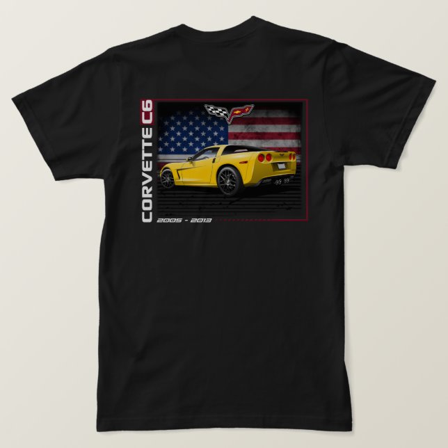 C6 Corvette - T-shirt homme à 2 faces (Design dos)