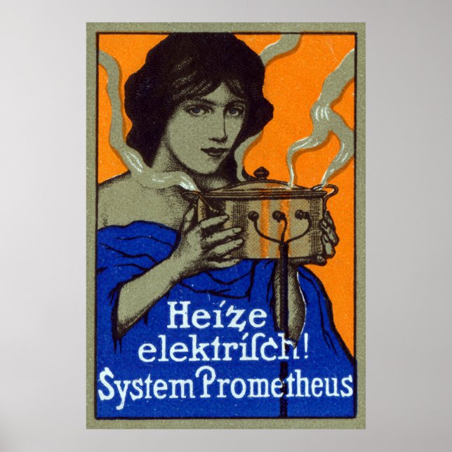 C. 1910 Affiche de Cuisine allemande (Devant)