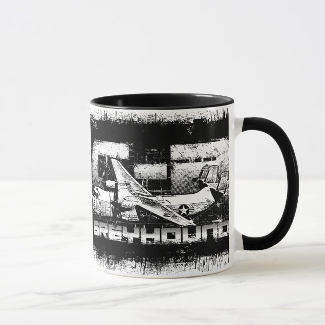 C-2 Greyhound 11 oz Ringer Mug (Droite)