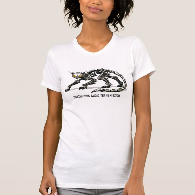 C.A.T. T-shirt décontracté de scoop de dames de (Devant)