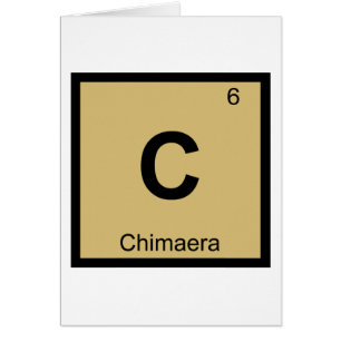 C - Chimère Symbole du tableau périodique de la ch
