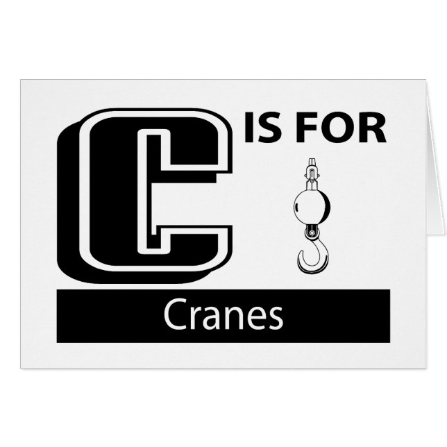 C est pour des grues (Devant horizontal)
