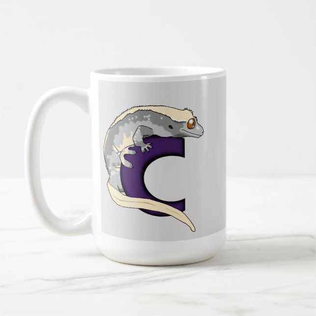 C est pour la TASSE crêtée de Gecko (bkg gris) (Gauche)