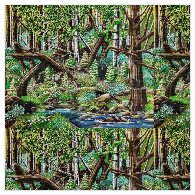 C’est un tissu de terrain de jeu pour les ours (Échantillon)