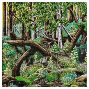 C’est un tissu de terrain de jeu pour les ours