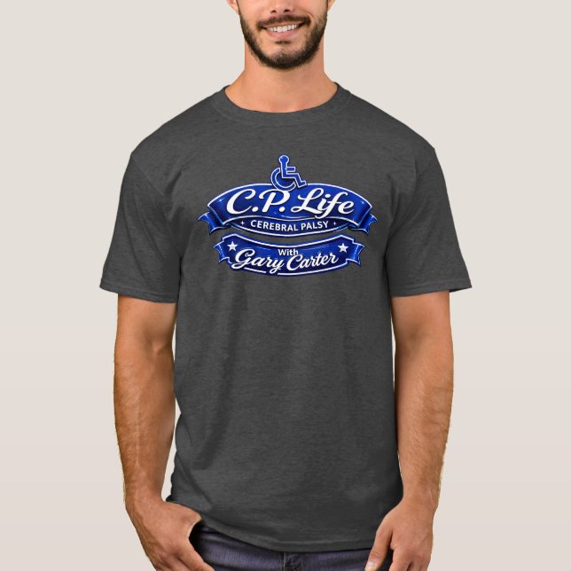 C.P. Life (Design 1) T-Shirts Sombres (Devant)