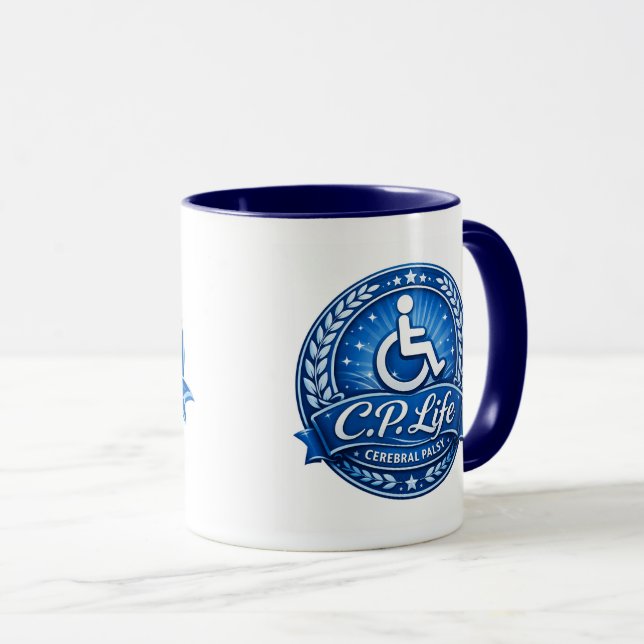 C.P. Life - Mug de café Paralysie cérébrale n°1 (Devant droit)