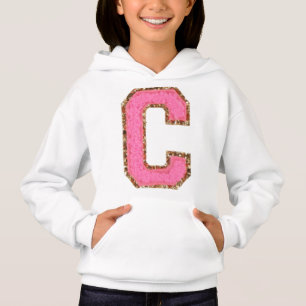 C - Parties scintillant Bubblegum Varsity Lettre P