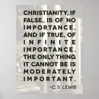 C. S. Lewis Affiche de la citation - "Christianity