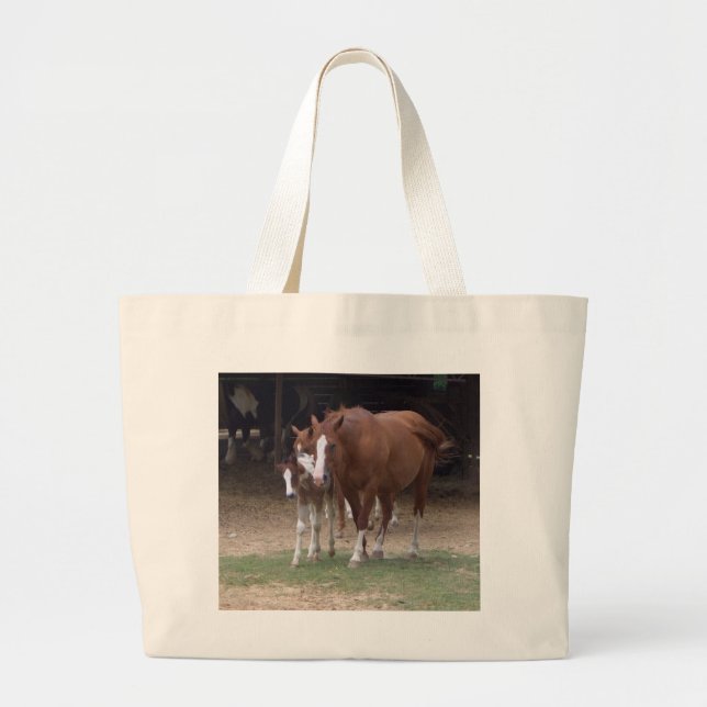 CA beau grand sac fourre-tout à chevaux (Devant)
