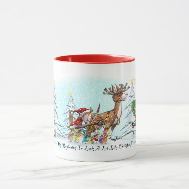 "Ça commence à ressembler beaucoup à Noël!" Mug (Centre)