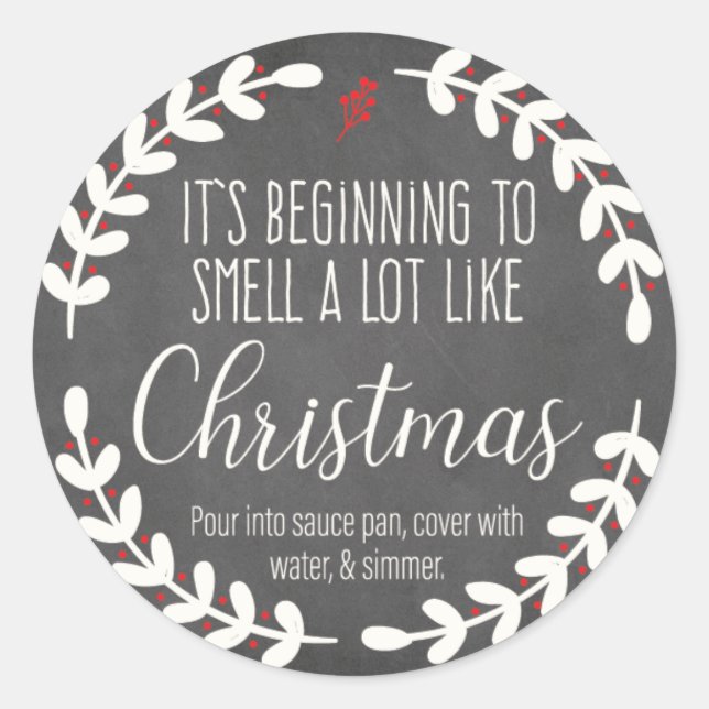 Ça commence à sentir comme Sticker de Noël 2 (Devant)
