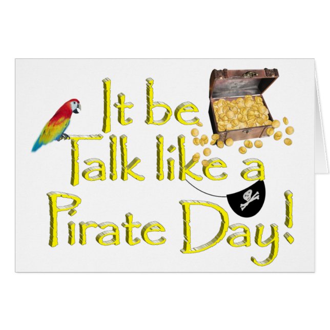 Ça doit être une journée de pirates ! (Devant horizontal)