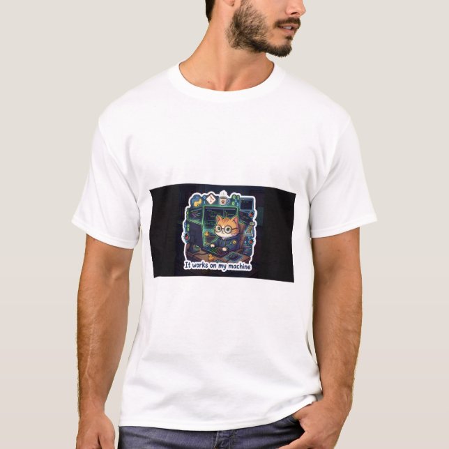 Ça Marche Sur Ma Machine - T-Shirt Programmeur Cha (Devant)