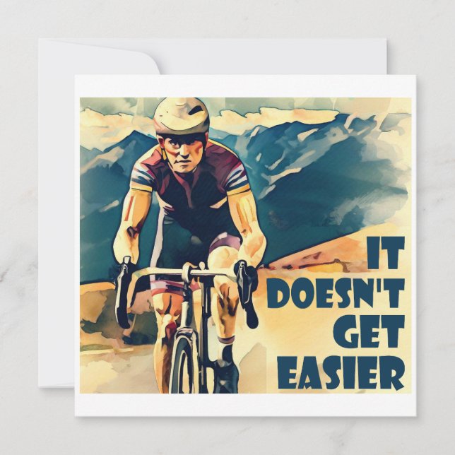 Ça ne devient pas plus facile à vélo (Devant)