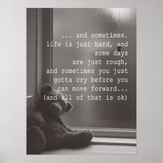 ça ne va pas être OK Poster Encouragement Citation