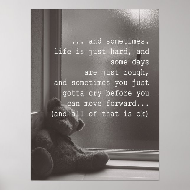 ça ne va pas être OK Poster Encouragement Citation (Devant)